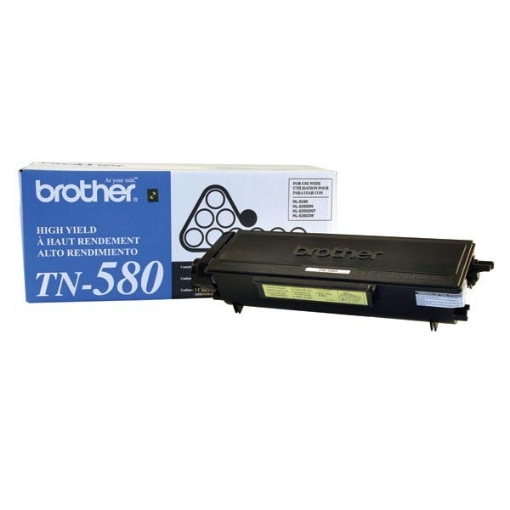 Picture of Brother TN-580 OEM High Yield Black Toner Cartridge