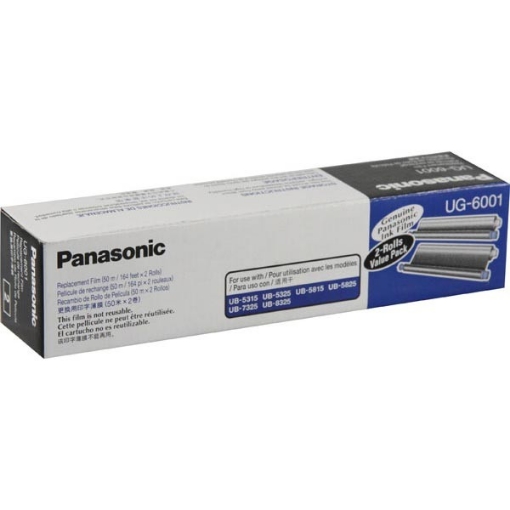 Picture of Panasonic UG-6001 OEM Black Printer Thermal Film Rolls (2 pk)