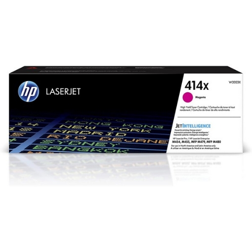 Picture of HP W2023X (HP 414X) OEM High Yield Magenta Toner Cartridge