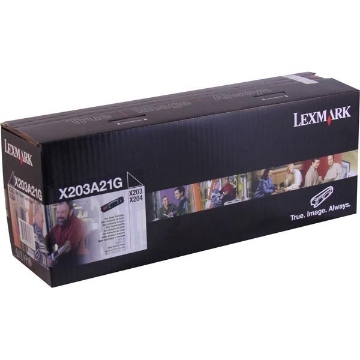 Show details for Lexmark X203A21G OEM Black Laser Toner Cartridge Picture of Lexmark X203A21G OEM Black Laser Toner Cartridge