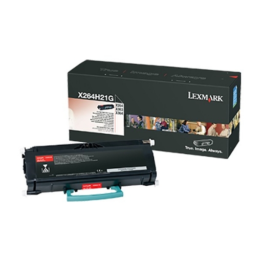 Picture of Lexmark X264H21G OEM High Yield Black Laser Toner Cartridge