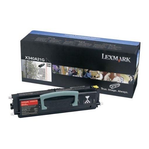 Picture of Lexmark X340A21G OEM Black Toner Printer Cartridge