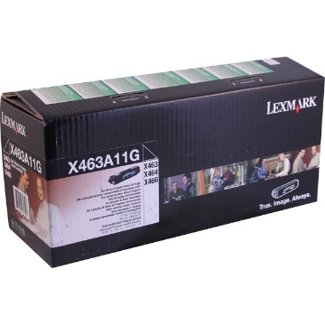 Show details for Lexmark X463A11G OEM Black Toner Cartridge Picture of Lexmark X463A11G OEM Black Toner Cartridge