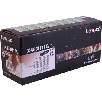 Show details for Lexmark X463H11G OEM Black Toner Cartridge Picture of Lexmark X463H11G OEM Black Toner Cartridge