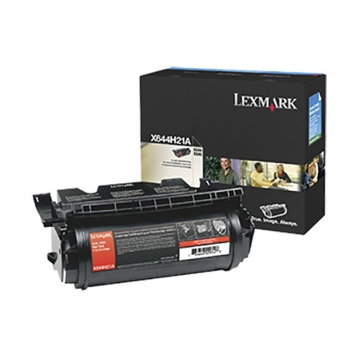 Picture of Lexmark X644H21A OEM High Yield Black Print Cartridge