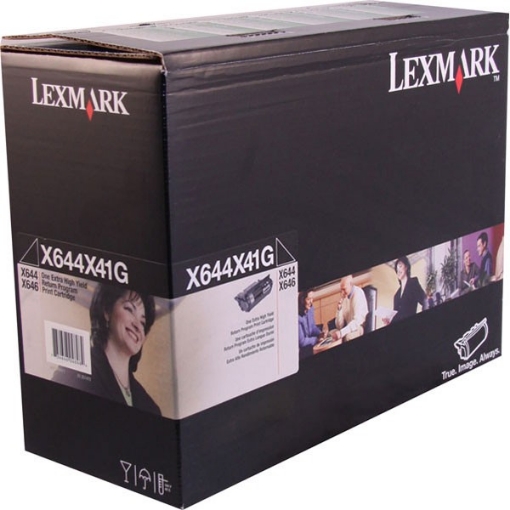 Picture of Lexmark X644X41G OEM High Yield Black Print Cartridge