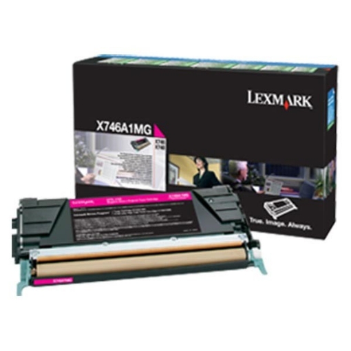 Picture of Lexmark X746A1MG OEM Magenta Toner