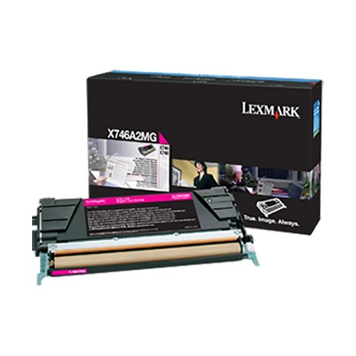 Picture of Lexmark X746A2MG OEM Magenta Toner