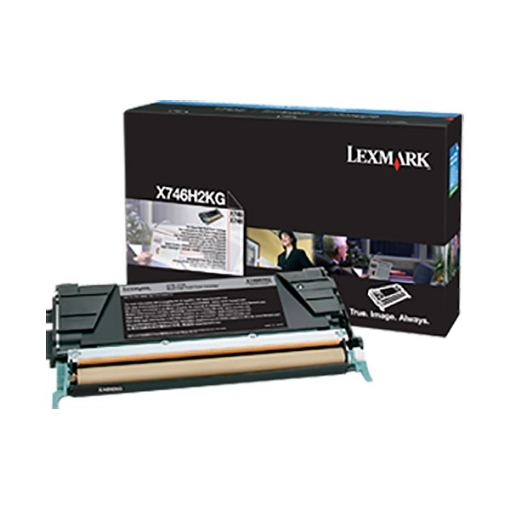 Picture of Lexmark X746H2KG OEM High Yield Black Toner