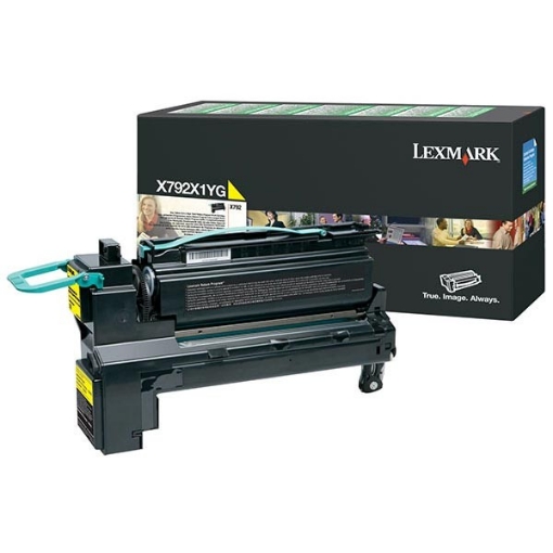 Picture of Lexmark X792X1YG (X792X2YG) OEM Extra High Yield Yellow Toner