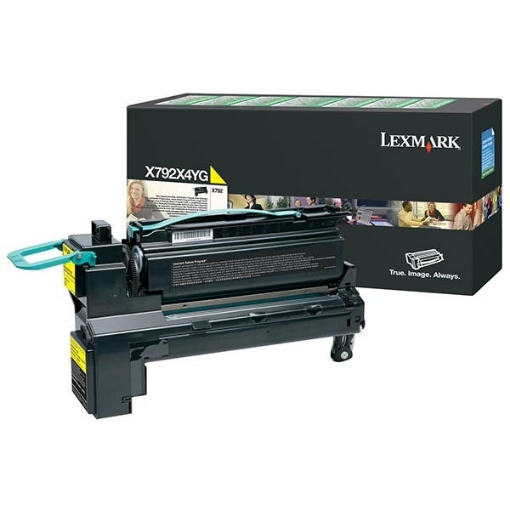 Picture of Lexmark X792X4YG OEM Extra High Yield Yellow Toner